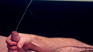 Sensitive cum all over me