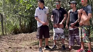 Suruba no mato com os amigos do futebol&period;